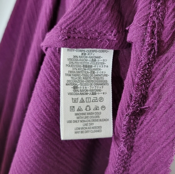 Free People Oversized Tank Dress Purple Sleeveless Mini Relaxed Fit Size XS - Picture 11 of 11